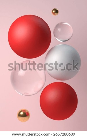 Three dimensional sphere abstract background