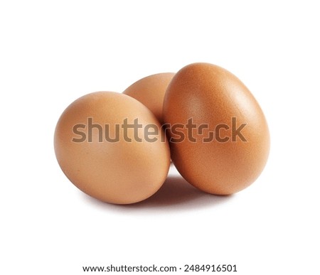 Three Eggs Isolated on white background