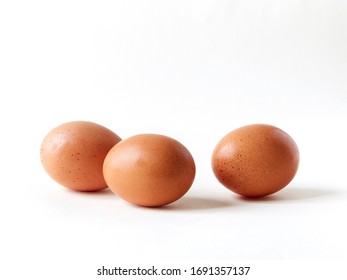 
Three Eggs On White Infinity Cove Background