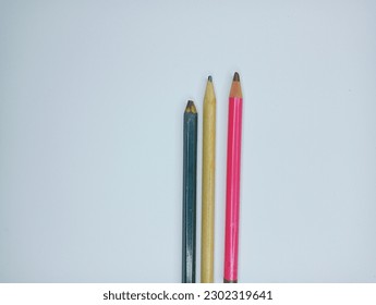 Three frequently used pencils appear blunt