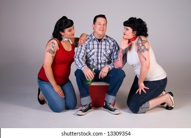 Three friends.