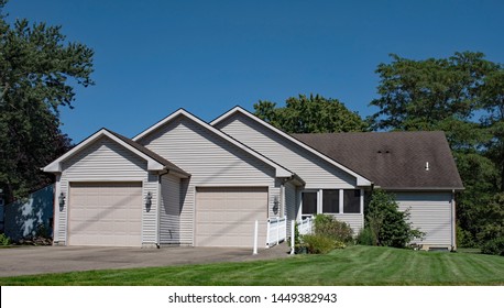 Three Gabled House With Wheelchair Ramp Access