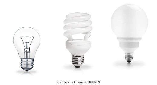 Three Generations Of Light Bulbs