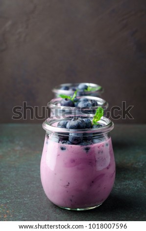 Similar – Heidelbeere Smoothie Schalen