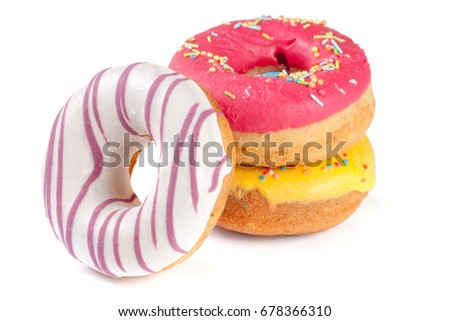 Similar – Pink donuts Food Roll