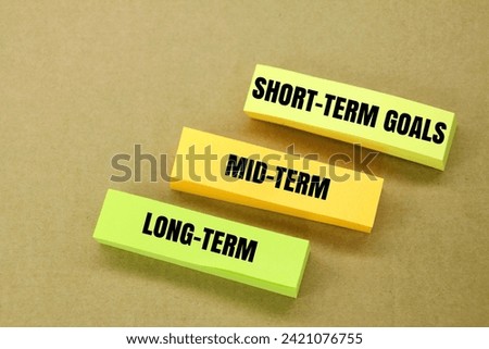 three goal time frames, namely long-term, mid-term, and short-term goals. comprehensive plan is to set goals that have different time frames