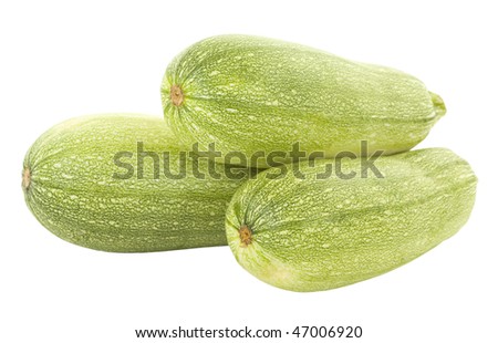 Three gray squashes; isolated, clipping path included