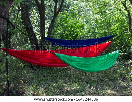 Similar – Empty textile hammock