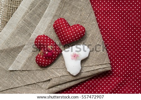 Three Hearts Flowers Wallpaper Valentines Day Stock Photo Edit Now