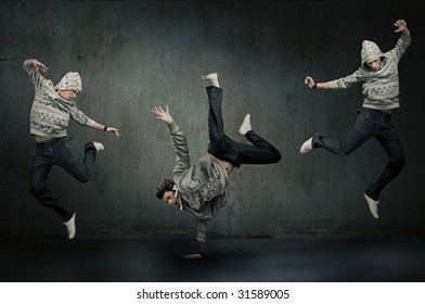 Three Hip Hop Dancers