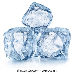 Three Ice Cubes Water Drops Macro Stock Photo 1086009659 | Shutterstock