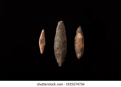 Three Javelin Points. From The Paleolithic