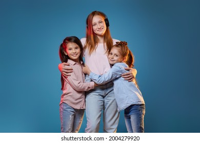 Three Kids Girls Standing Together On Stock Photo 2004279920 | Shutterstock