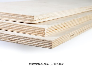 Three Light Plywood Boards Stacked