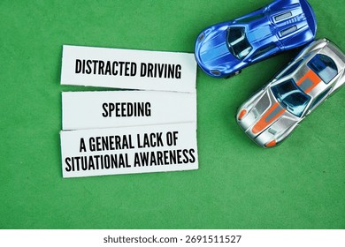 Three major problems with drivers on the road are distracted driving, speeding, and a general lack of situational awareness. Distracted driving includes using a phone, eating, or grooming, while speed
