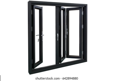 Three Panels Residential Aluminum Bi Folding Doors