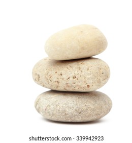 three pebbles isolated