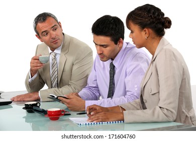 Three People On Interview Panel