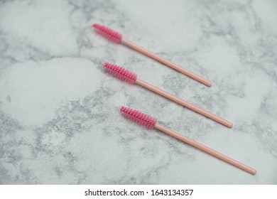 Three Pink Mascara Wands, Makeup/Beauty Tools, Lash Tech Supplies