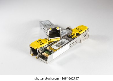 Three RJ-45 Copper SFP Optical Transceiver