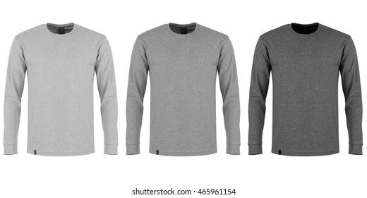 gray full sleeve t shirt