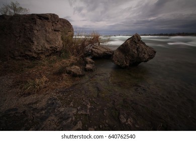Three Sister Islands, Niagara Falls in Early Spring - Shutterstock ID 640762540