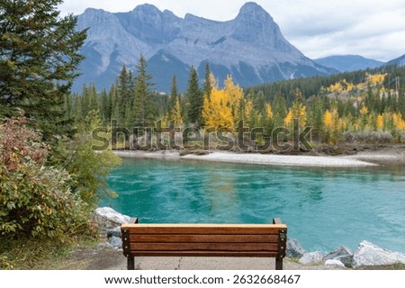 Three Sisters Mountain and Emerald River