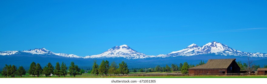 Three Sisters from near Sisters oregon