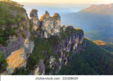 Three Sisters, NSW, Australia At Dawn