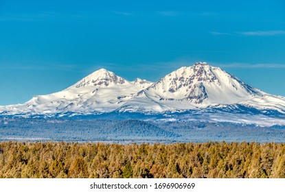 Three Sisters Peaks Near Sisters, Oregon