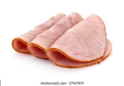 Three Slices Of Baked Ham