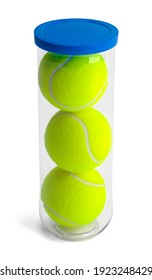 Three Tennis Balls In A Clear Can Cut Out.