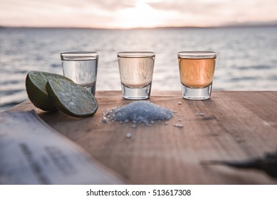 Three Tequilas In Mexico