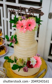 Three Tier Boho Wedding Cake