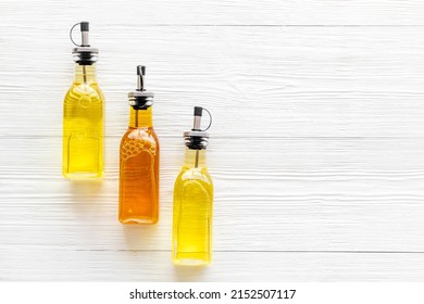 Three Types Of Cooking Oil - Sunflower Olive And Sesame Oil