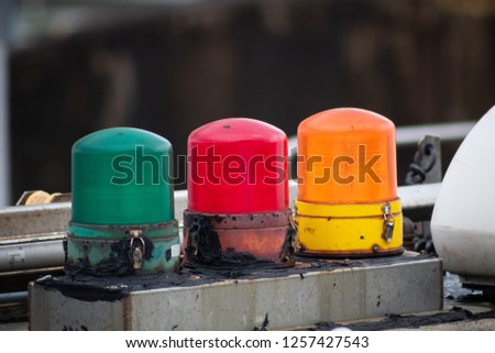 Three warning lights
