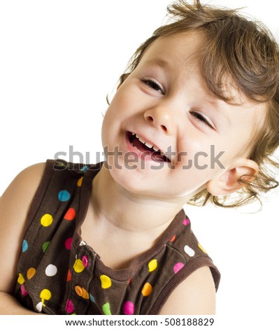 Similar – Image, Stock Photo Girl Baby smiling