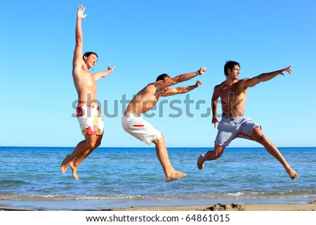 Similar – Image, Stock Photo Four friends on holidays