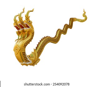 Three-headed dragon statue