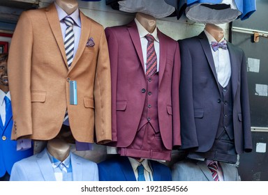 three-piece suit on a mannequin 