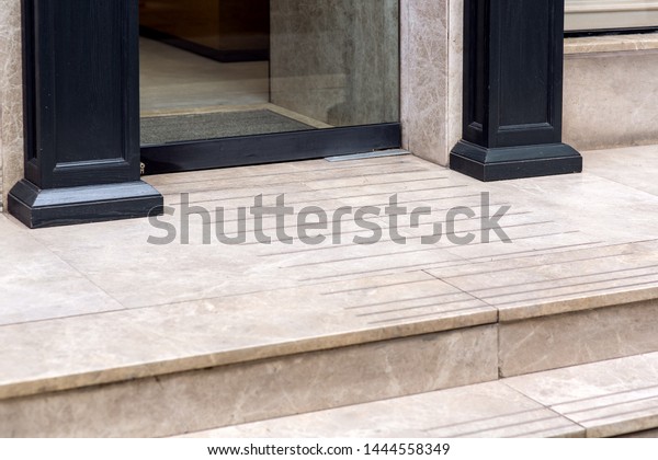 Threshold Step Marble Tile Entrance Shop Stock Photo Edit Now