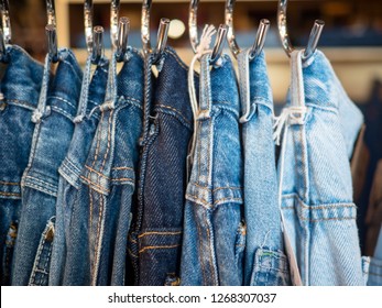 Thrift Store Denim Jeans