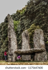 A Throne Made Of Rocks In Mawphlang Sacred Grove.