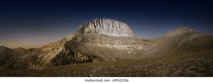 Throne of Zeus, the mythical summit of Mount Olympus.