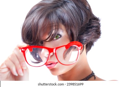 Through the glasses