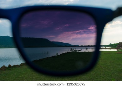 Through a shade