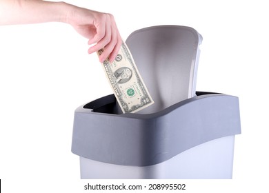 Throwing Away Your Money, Isolated On White