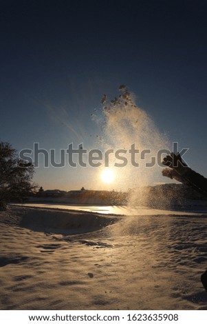 Similar – schneegestöber Freude