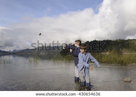 Similar – Image, Stock Photo On the stones Playing