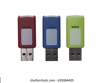 Thumb Drives Isolated On White